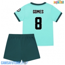 Camisa de time de futebol Wolves Joao Gomes #8 Replicas 2º Equipamento Infantil 2025-26 Manga Curta (+ Calças curtas)